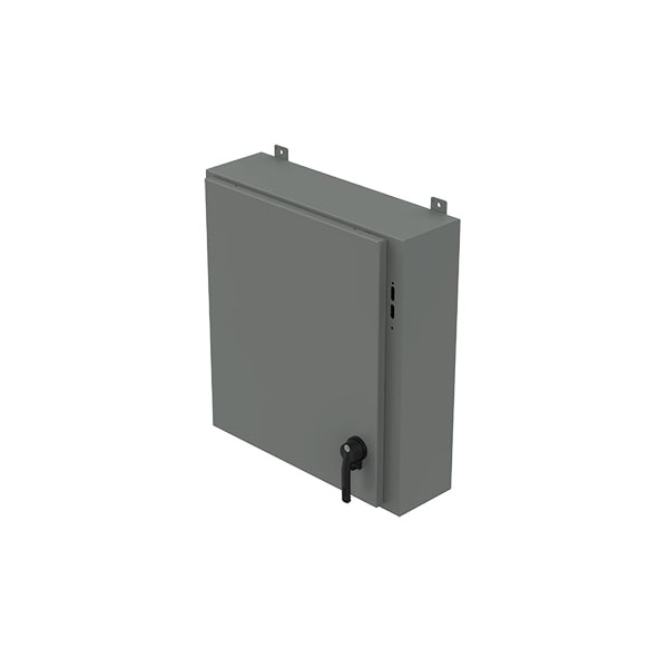 Nvent Hoffman Steel Electrical Enclosures, 42 in H, 8 in D, 28-1/4 in W, NEMA 12, Hinged - A42X1E2808