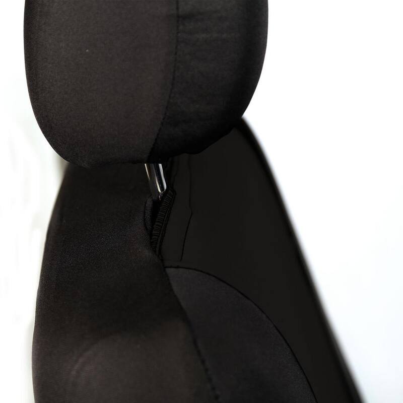 FH Group Neoprene Seat Covers 47 in. x 23 in. x 1 in. - Front - DMFB083102BLACK