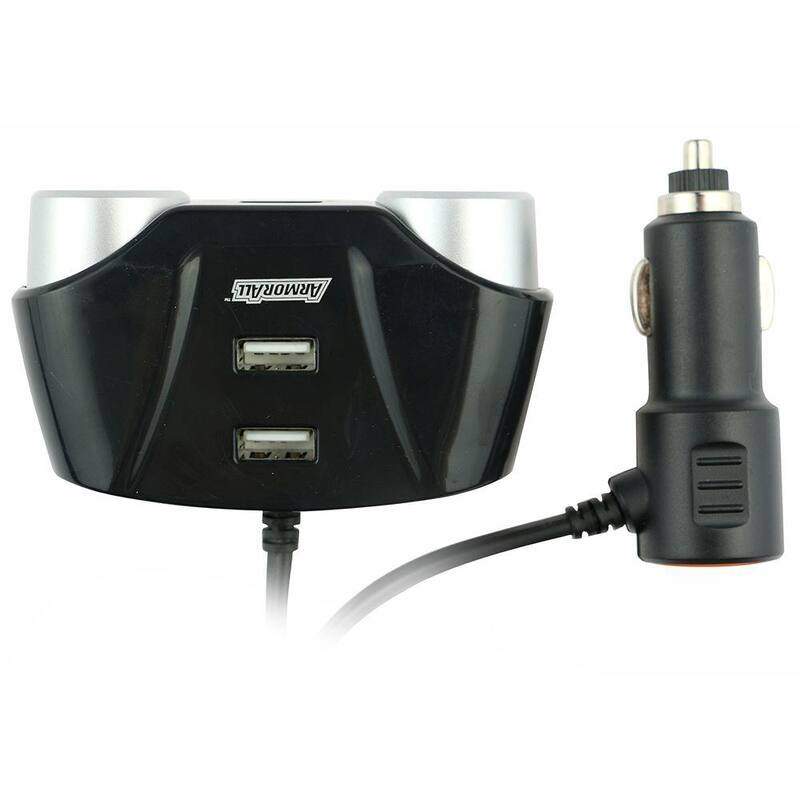 Armor All Multi Port Car Plug (2 D/C and 4 USB) - AVT8-1001-BLK