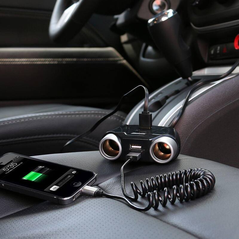 Armor All Multi Port Car Plug (2 D/C and 4 USB) - AVT8-1001-BLK