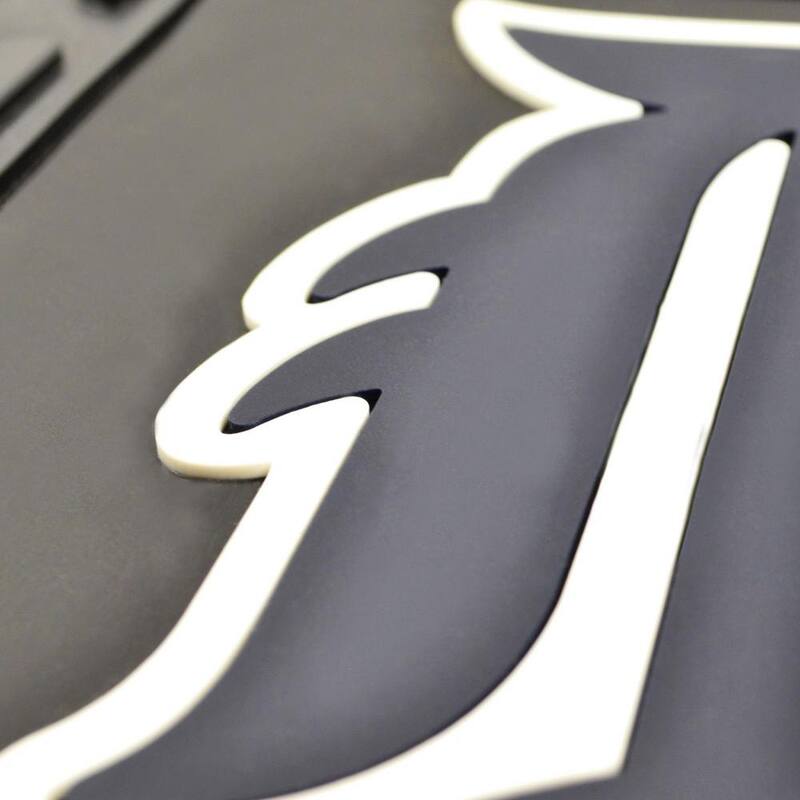 FANMATS MLB Atlanta Braves World Series 2021 Champions 2-Piece 17 in. x 27 in. Vinyl Car Floor Mat Set - 32021