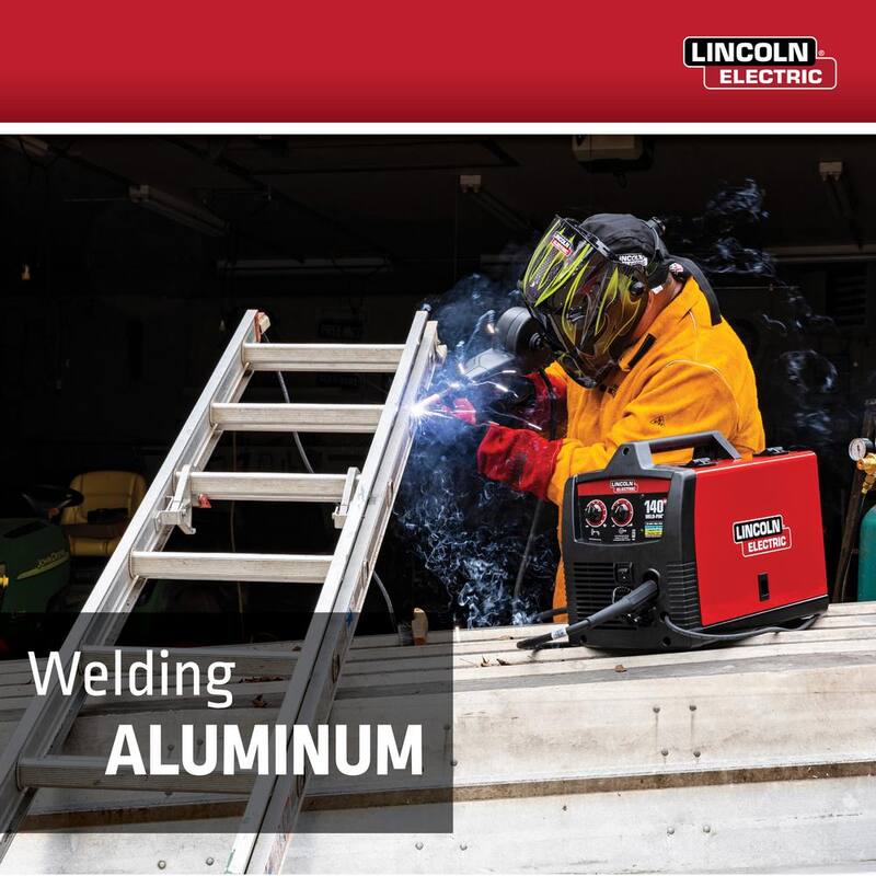 Lincoln Electric Weld-Pak 180 Amp MIG Flux-Core Wire Feed Welder, 230V, Aluminum Welder with Spool Gun sold separately - K2515-1