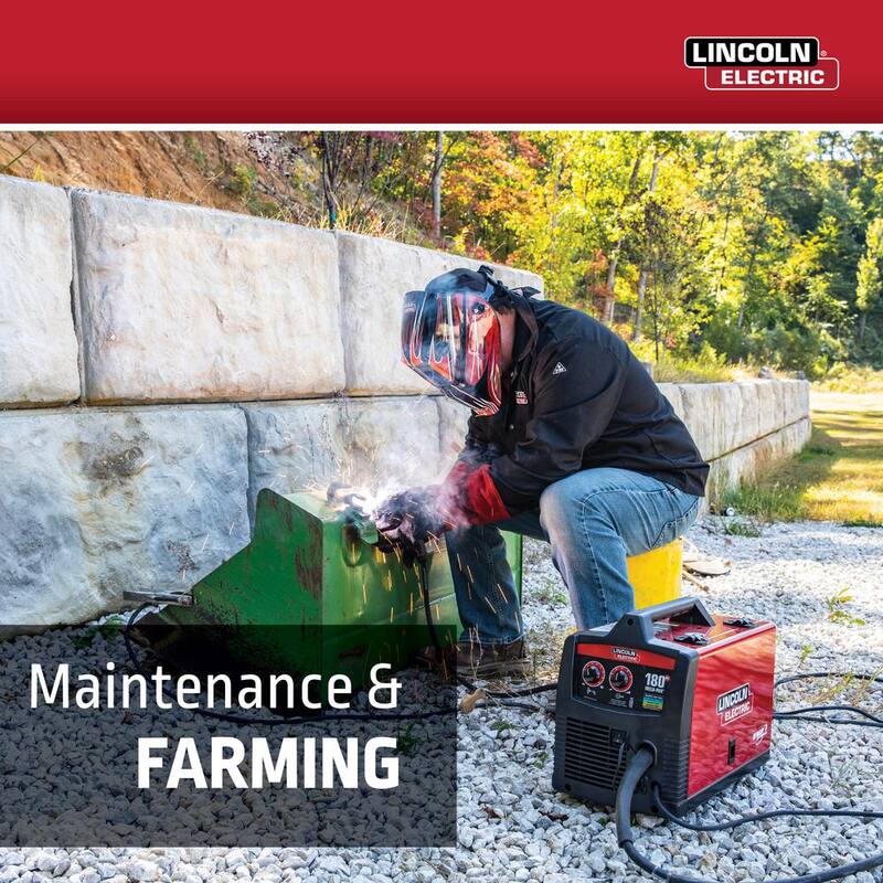 Lincoln Electric Weld-Pak 180 Amp MIG Flux-Core Wire Feed Welder, 230V, Aluminum Welder with Spool Gun sold separately - K2515-1
