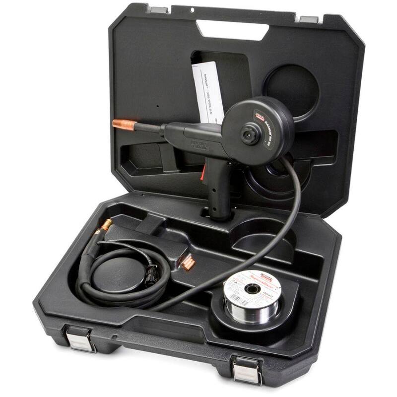 Lincoln Electric Magnum 100SG Welding Spool Gun for Soft Aluminum Wire, Including 10 ft. Gun Cable, Control Harness, Connector and Case - K2532-1