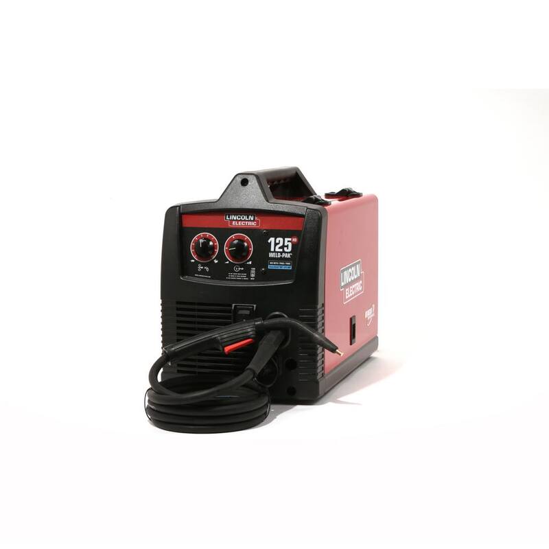 Lincoln Electric 125 Amp Weld-Pak 125 Flux-Core Wire Feed Welder, 115V (No Gas) - K2513-1