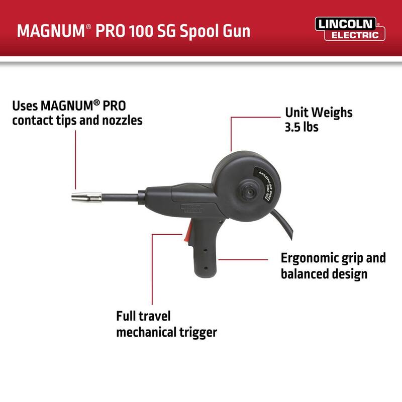 Lincoln Electric 10.50 in. Magnum PRO 100SG Spool Gun - K3269-1