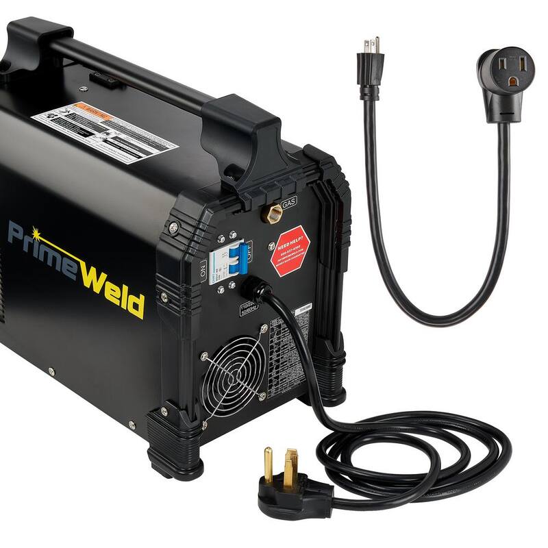 PrimeWeld 180 Amp 220-Volt or 110-Volt MIG Wire Feed Welder with Mig Gun, Gas Regulator MIG and Flux-Cored Wire Spool Gun Included - MIG 180
