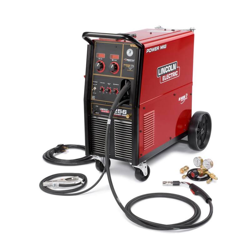 Lincoln Electric 256 Amp Power MIG 256 MIG Wire Feed Welder with Magnum Pro 250L Gun 230-Volt - K3068-1