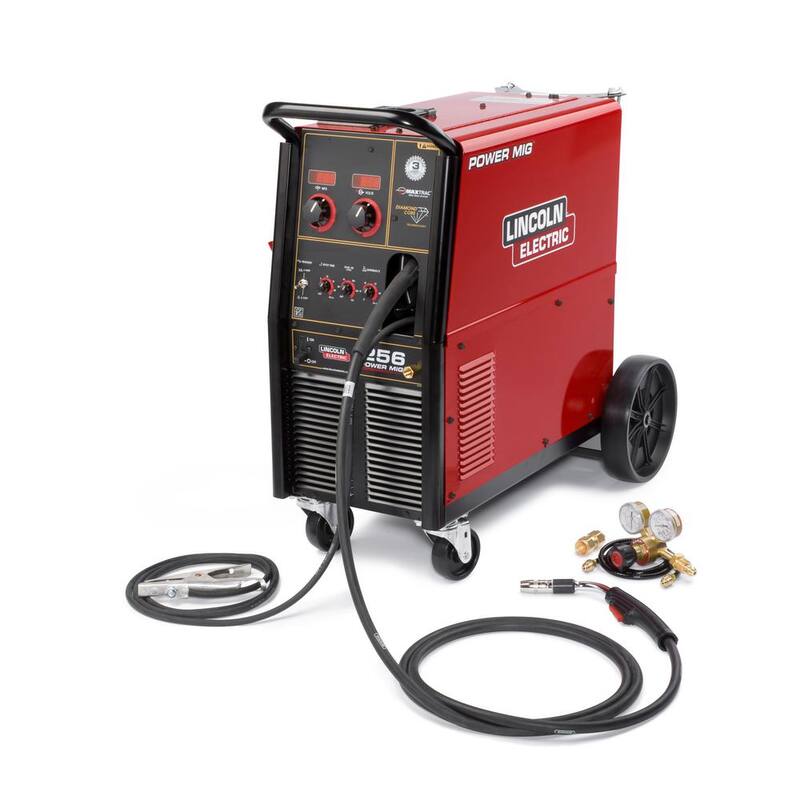 Lincoln Electric 300 Amp Power MIG 256 MIG Wire Feed Welder with Magnum Pro 250L 230- Volt/460-Volt/575-Vott - K3068-2