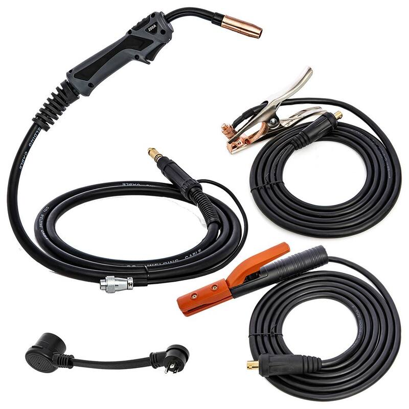 AMICO POWER 200 Amp MIG/Flux-Cored/TIG/Stick Multi-Process Welder, 100-250V Voltage, Compatible Spool Gun SPG15250 - MIG-200