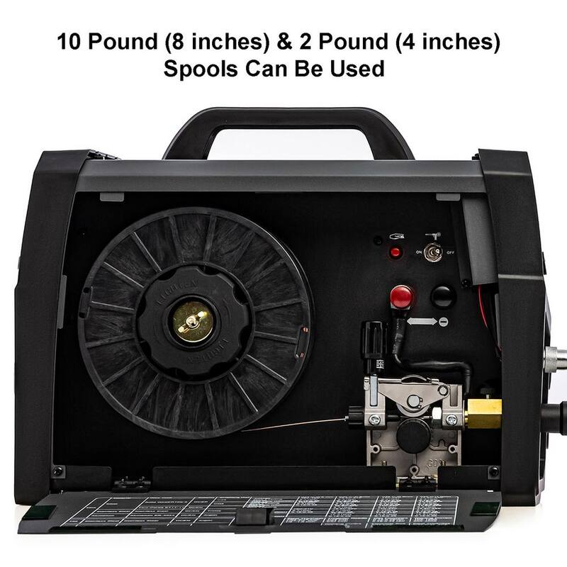 AMICO POWER 200 Amp MIG/Flux-Cored/TIG/Stick Multi-Process Welder, 100-250V Voltage, Compatible Spool Gun SPG15250 - MIG-200