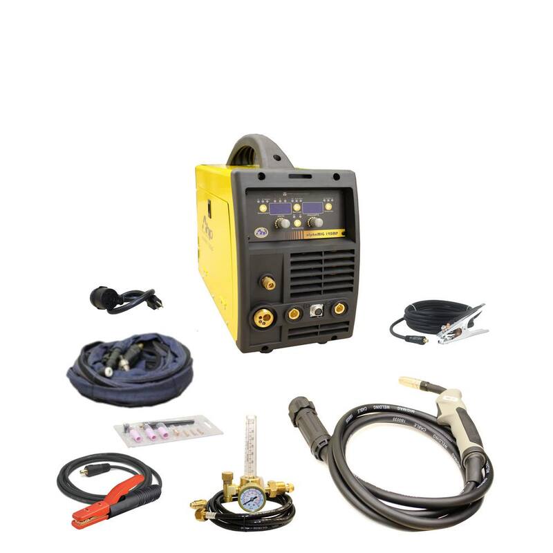 AHP ALPHAMIG 190MP 200 Amp, 110-Volt/220-Volt Dual Voltage AC Voltage Input  DC MIG/TIG/STICK COMBO  3-in-1 Welder - ALPHAMIG 190MP