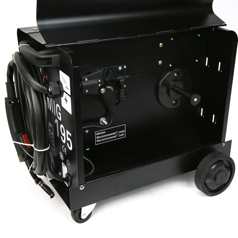 XtremepowerUS 190 Amp Dual MIG-195 230-Volt Gasoline Flux Core Auto Wire Aluminum Welding Machine Gas/No Gas Welder - 55016-H1