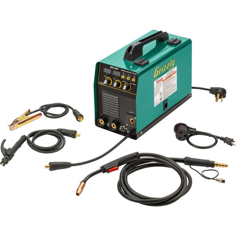 Grizzly Industrial 200 Amp Input power: 120V/230V MIG Welder - G0882