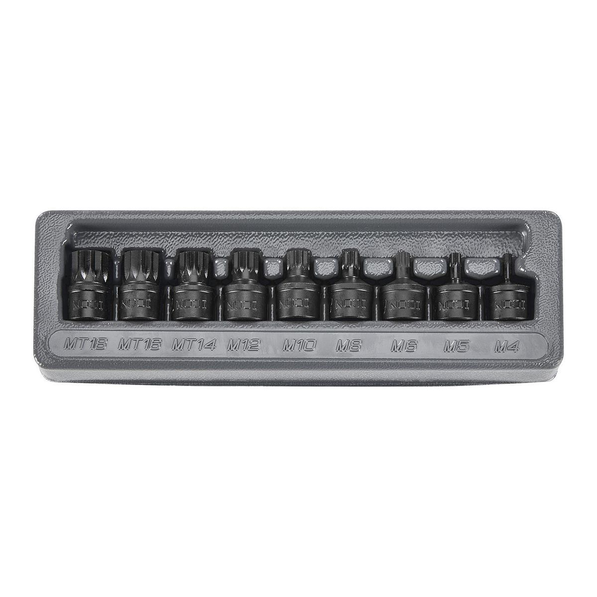 Juego de dados de impacto triple cuadrado profesional de 3/8 de pulgada, 9 piezas - 59803