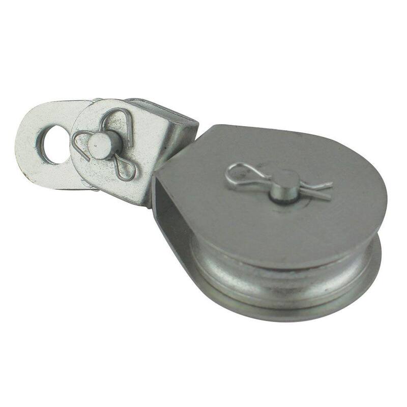 Everbilt 3-1/8 in. Zinc-Plated Swivel Eye Cable Block - 44054