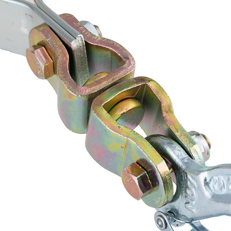 Maasdam Pow'R Pull 2,000 lb. 1-Ton Capacity 25 ft. Max Lift 10:1 Leverage Web Strap Puller Come Along Tool - WS-25