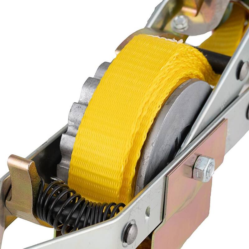 Maasdam Pow'R Pull 2,000 lb. 1-Ton Capacity 25 ft. Max Lift 10:1 Leverage Web Strap Puller Come Along Tool - WS-25