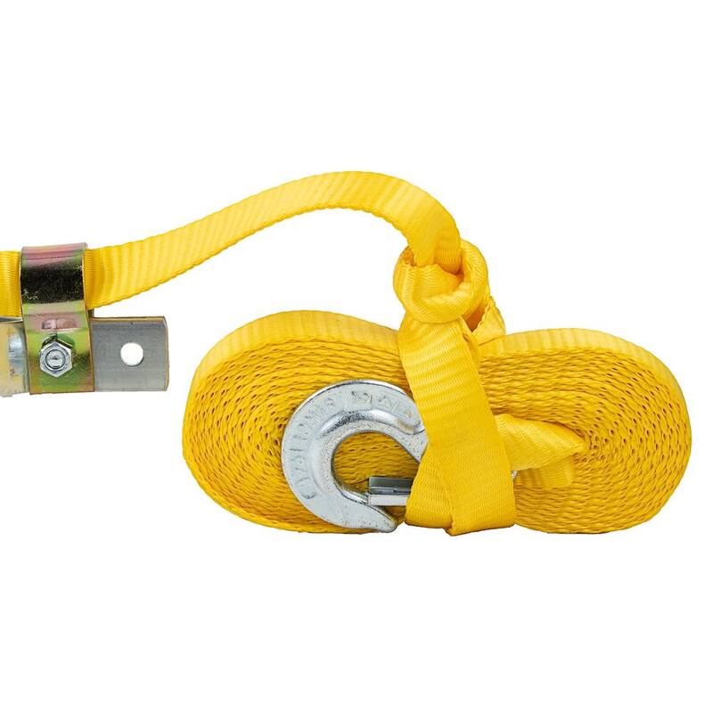 Maasdam Pow'R Pull 2,000 lb. 1-Ton Capacity 25 ft. Max Lift 10:1 Leverage Web Strap Puller Come Along Tool - WS-25