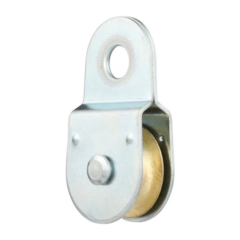 Everbilt 1-1/2 in. Zinc-Plated Rigid Single Pulley - 44144