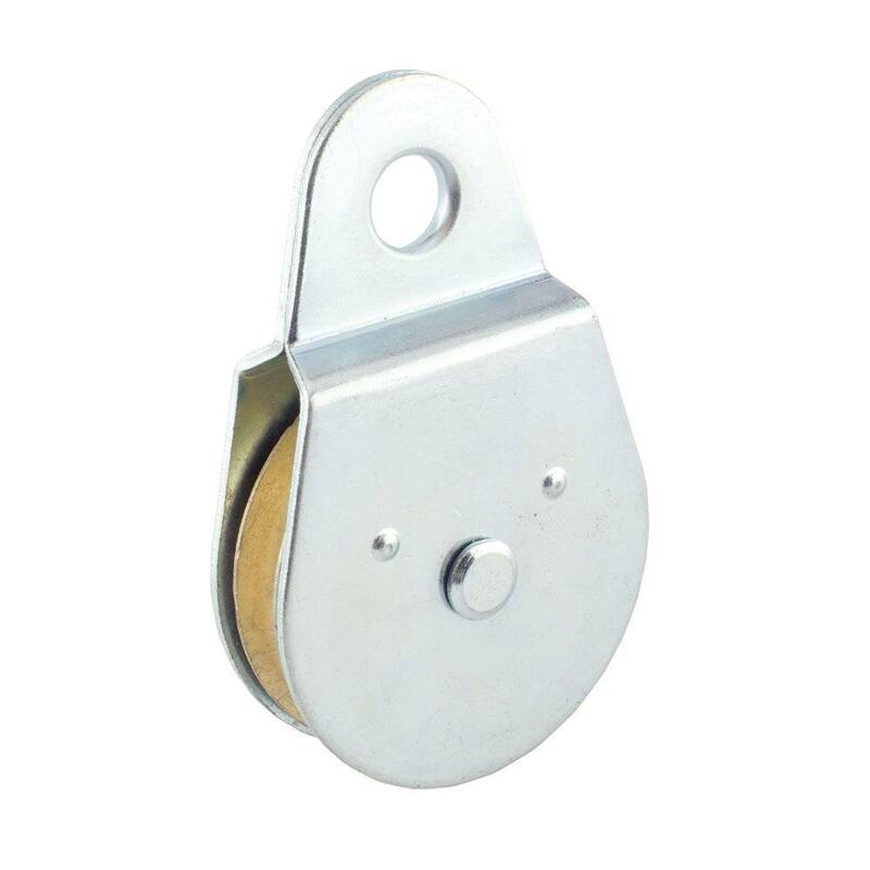 Everbilt 1-1/2 in. Zinc-Plated Rigid Single Pulley - 44144