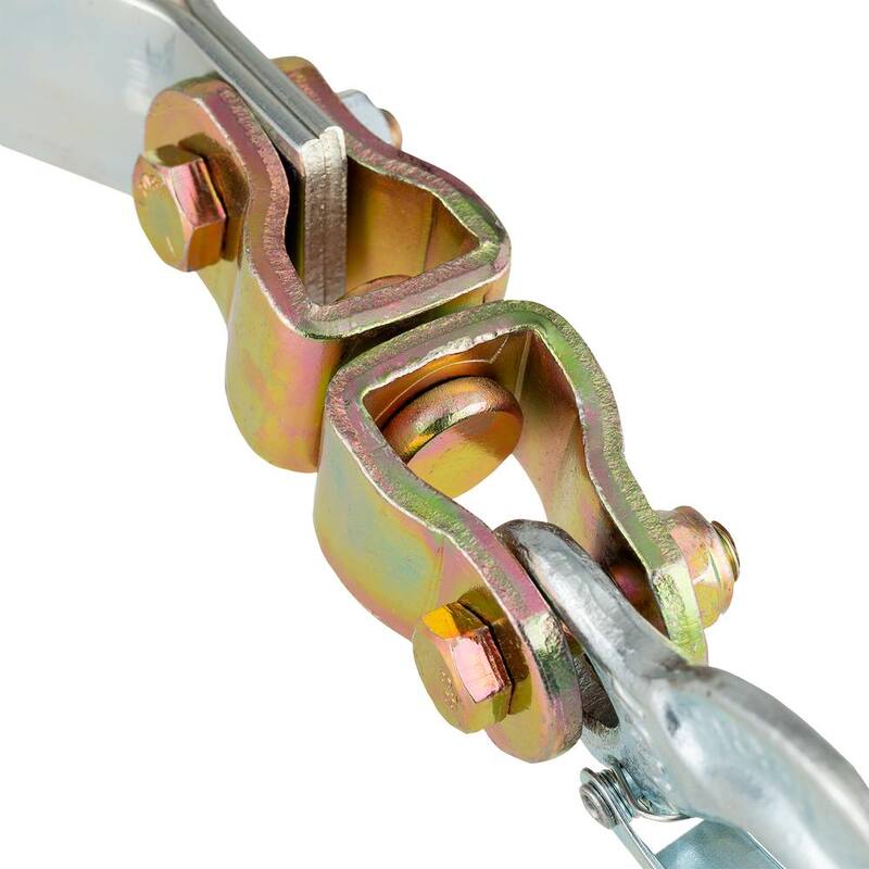 Maasdam 2,000 lb. 1-Ton Capacity 12 ft. Max Lift 15:1 Leverage Winch Puller Come Along Tool with 12 ft. of Cable Included - 144S-6