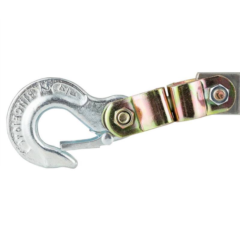 Maasdam 2,000 lb. 1-Ton Capacity 12 ft. Max Lift 15:1 Leverage Winch Puller Come Along Tool with 12 ft. of Cable Included - 144S-6