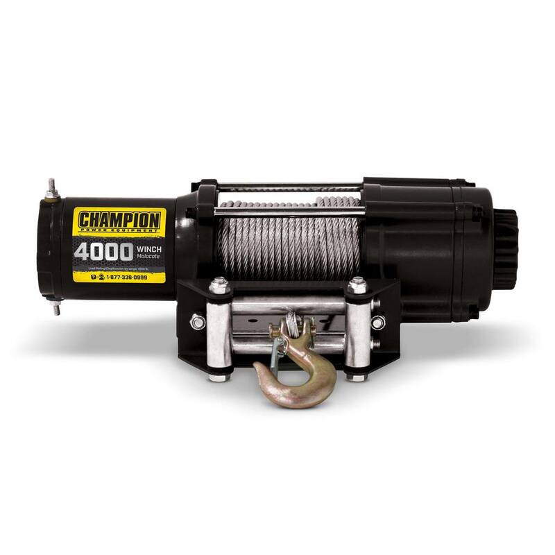 Champion Power Equipment 4000 lbs. ATV/UTV Winch Kit - 14001