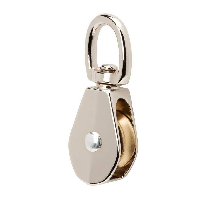 Everbilt 1-1/4 in. Nickel-Plated Swivel Pulley - 43334