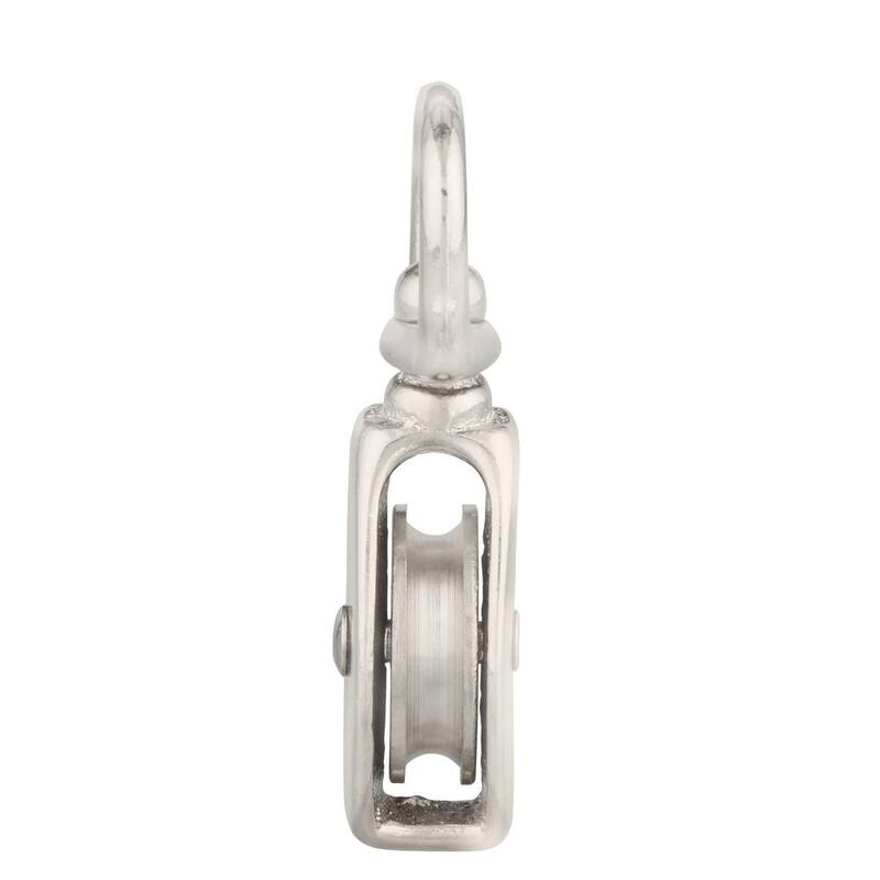 Everbilt 1-1/4 in. Nickel-Plated Swivel Pulley - 43334