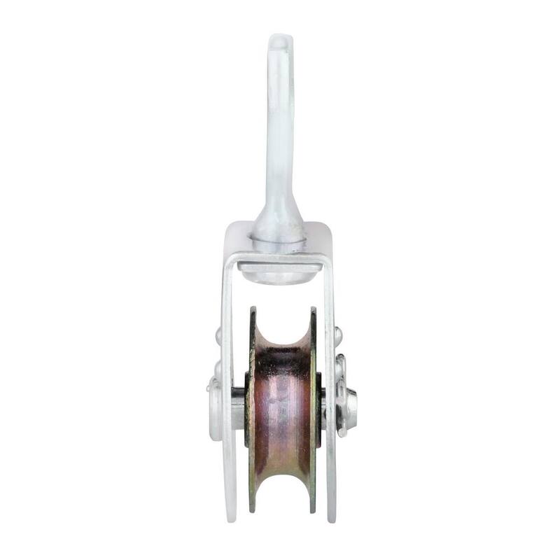 Everbilt 1-1/2 in. Zinc-Plated Swivel Single Pulley - 44154