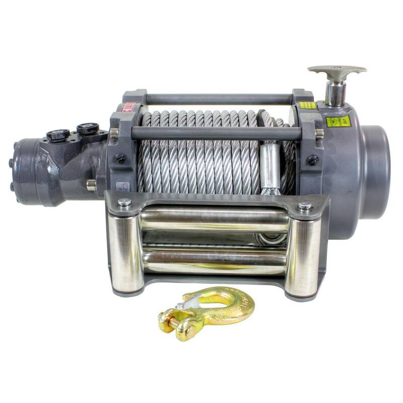 DK2 15000 lbs. Hydraulic Winch (Steel Cable Included) - 15000NH