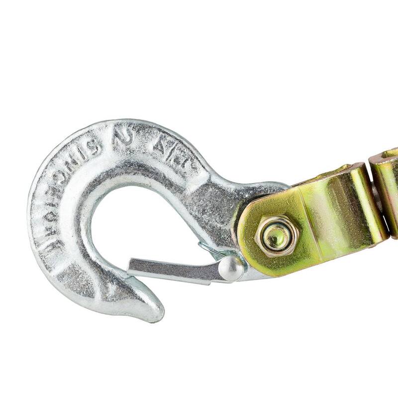 Maasdam Pow'R Pull 1,500 lb. 3/4 Ton Capacity 10:1 Leverage Rope Puller Come Along Tool with 100 ft. of Highway Approved Rope - A-100