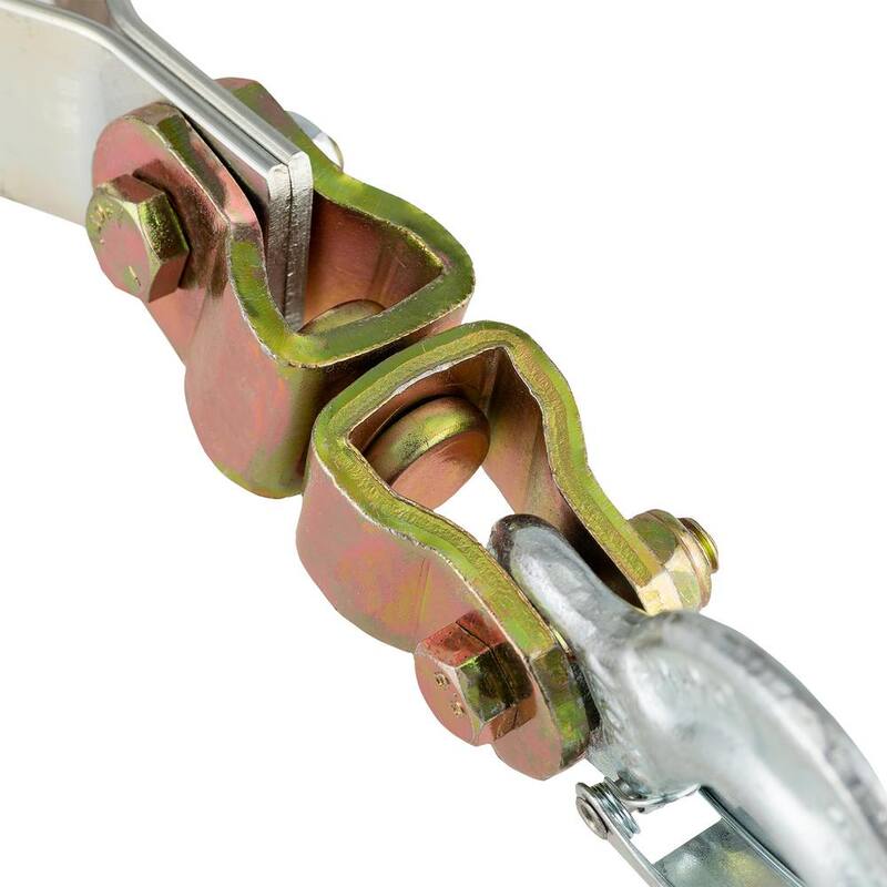 Maasdam Pow'R Pull 1,500 lb. 3/4 Ton Capacity 10:1 Leverage Rope Puller Come Along Tool with 100 ft. of Highway Approved Rope - A-100
