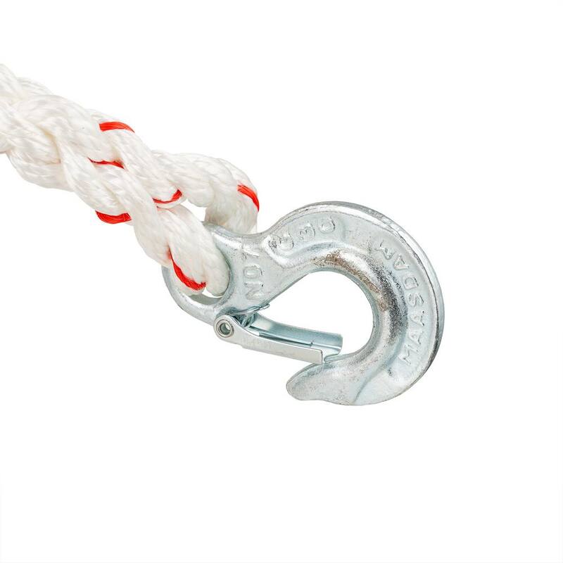 Maasdam Pow'R Pull 1,500 lb. 3/4 Ton Capacity 10:1 Leverage Rope Puller Come Along Tool with 100 ft. of Highway Approved Rope - A-100