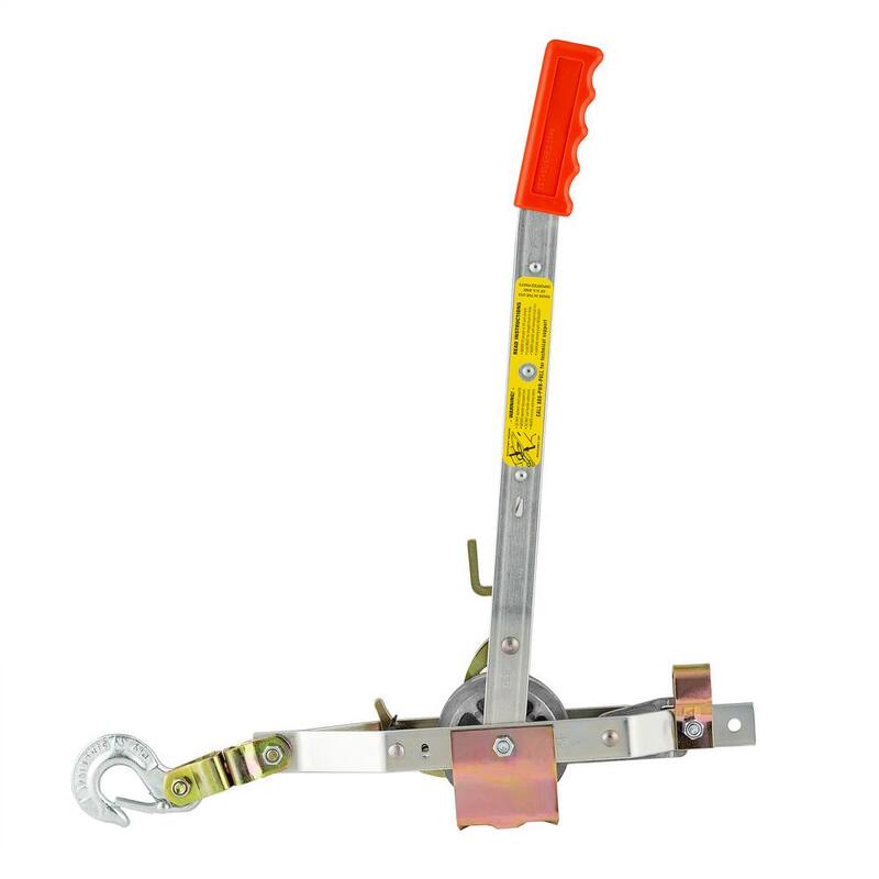 Maasdam Pow'R Pull 1,500 lb. 3/4-Ton Capacity 10:1 Leverage Rope Puller Come Along Tool Rope Not Included - A-0