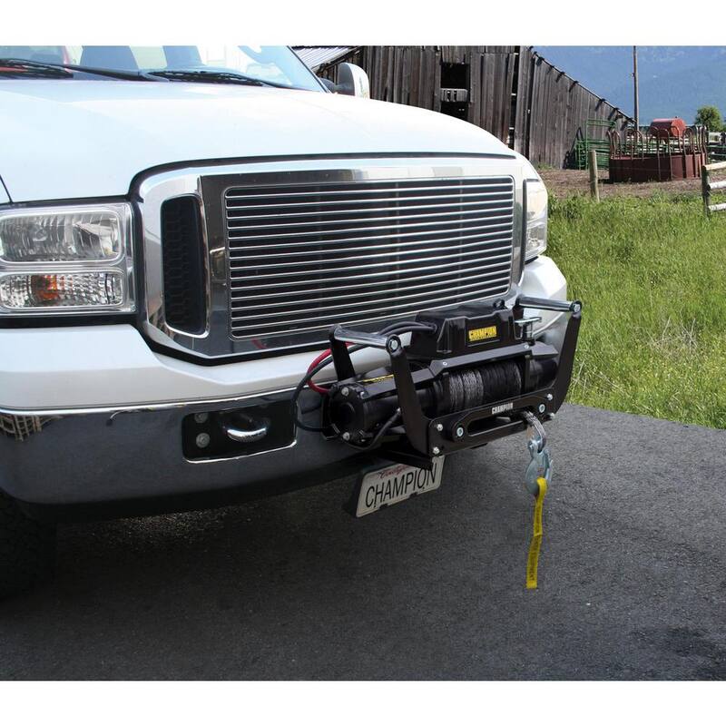 Champion Power Equipment Truck/SUV Synthetic Rope Winch Kit with Hawse Fairlead - 100427