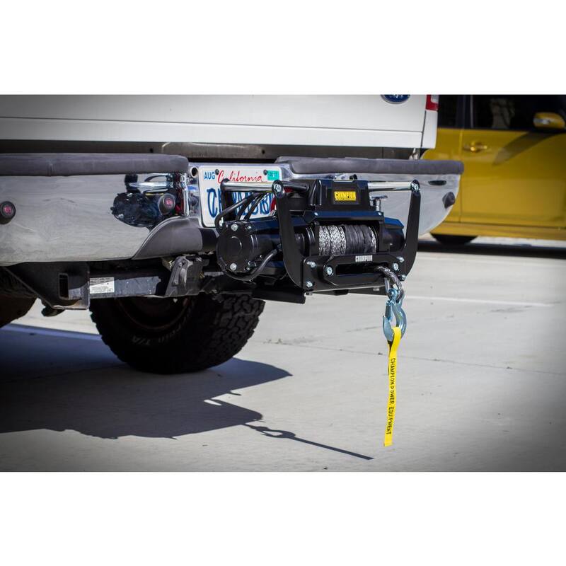 Champion Power Equipment Truck/SUV Synthetic Rope Winch Kit with Hawse Fairlead - 100427