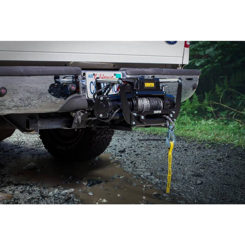 Champion Power Equipment Truck/SUV Synthetic Rope Winch Kit with Hawse Fairlead - 100427