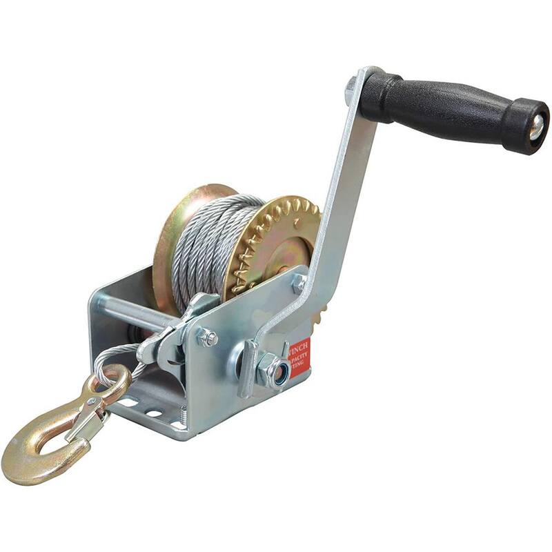 Big Red 600 lbs. 3/16 in. Dia 26.3 ft. Manual Hand Cable Winch - ATRT1061CR