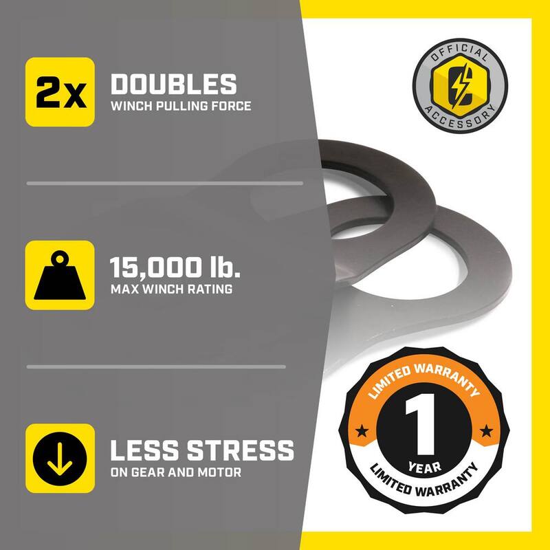 Champion Power Equipment 10K, 12K,15K lb. Snatch Block - C11003