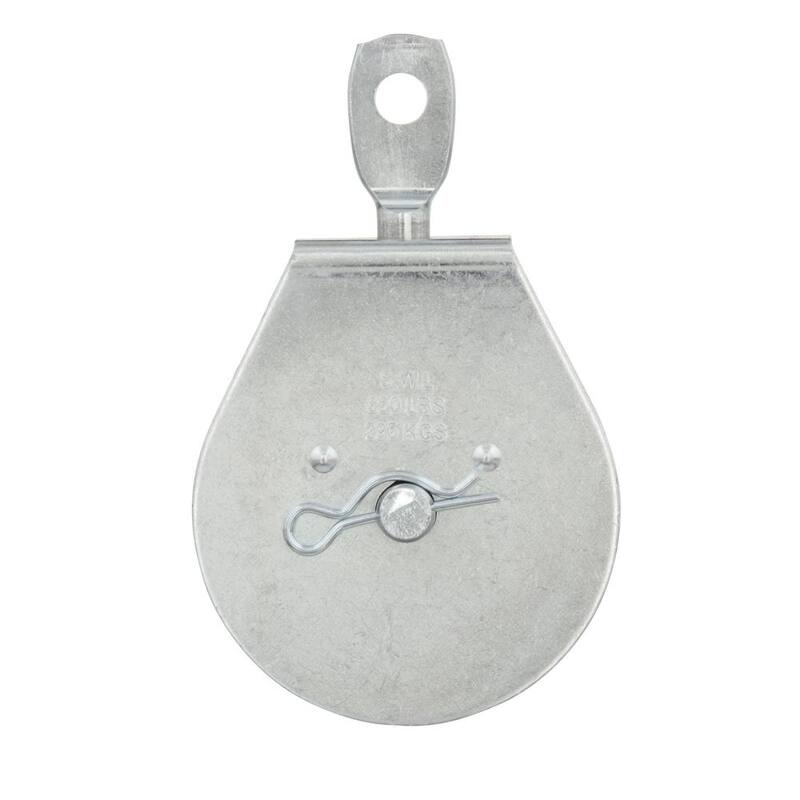 Hillman 3 in. Single Sheave Heavy Duty Pulley with Swivel Eye (2-Pack) - 852490.0