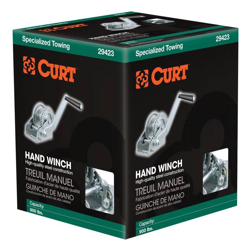 CURT Hand Winch (900 lbs., 6-1/2" Handle) - 29423