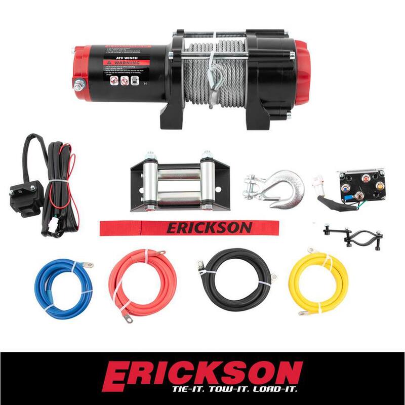 Erickson 12-Volt DC 50 ft. 3000 lb. Electric Winch - 06424