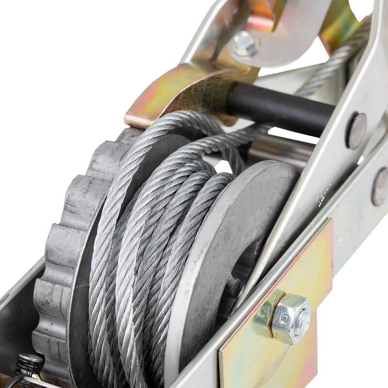 Maasdam Pow'R Pull 1 to 2-ton Capacity Convertible Winch Puller Come Along Tool with Included Cable - 144C-6
