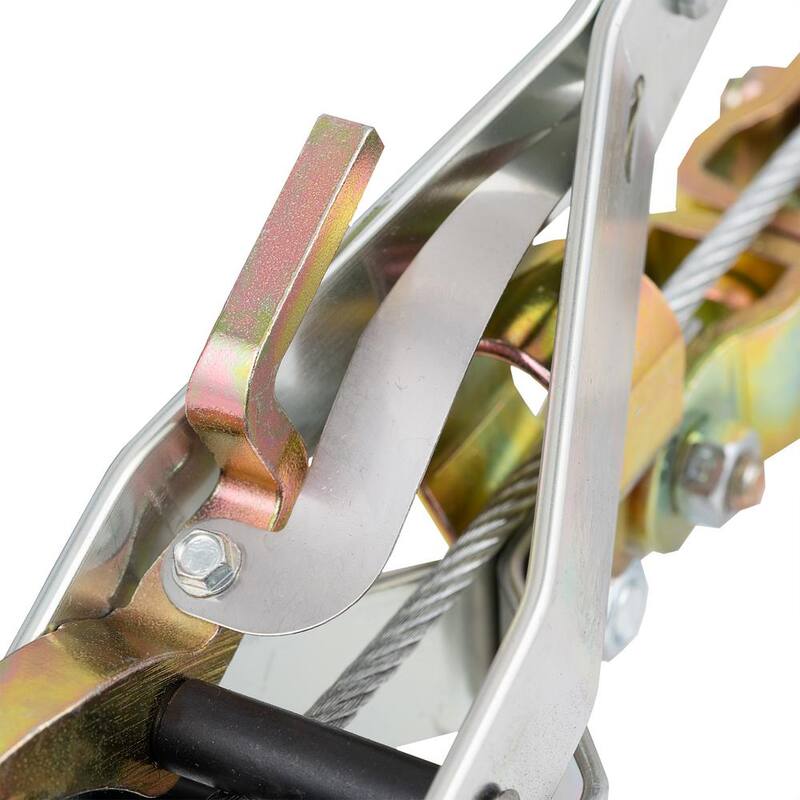 Maasdam Pow'R Pull 1 to 2-ton Capacity Convertible Winch Puller Come Along Tool with Included Cable - 144C-6