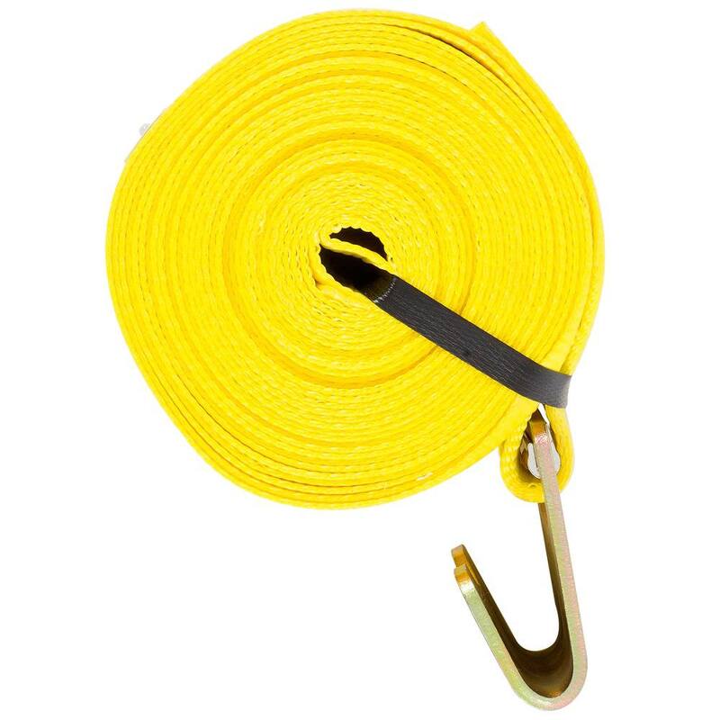 Keeper 30 ft. x 4 in. x 15,000 lbs. Winch Strap with Flat Hook - 04926