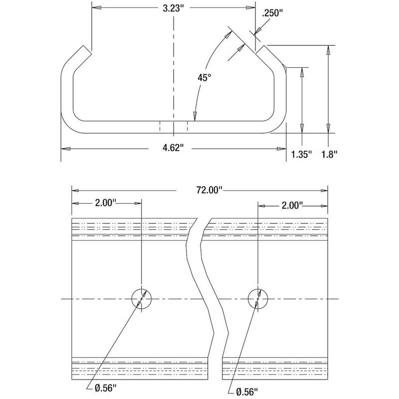 Buyers Products Company Sliding Winch Track - 1903040