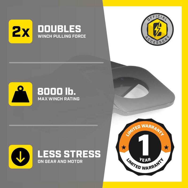 Champion Power Equipment 4K, 8K lb. Snatch Block - C18003