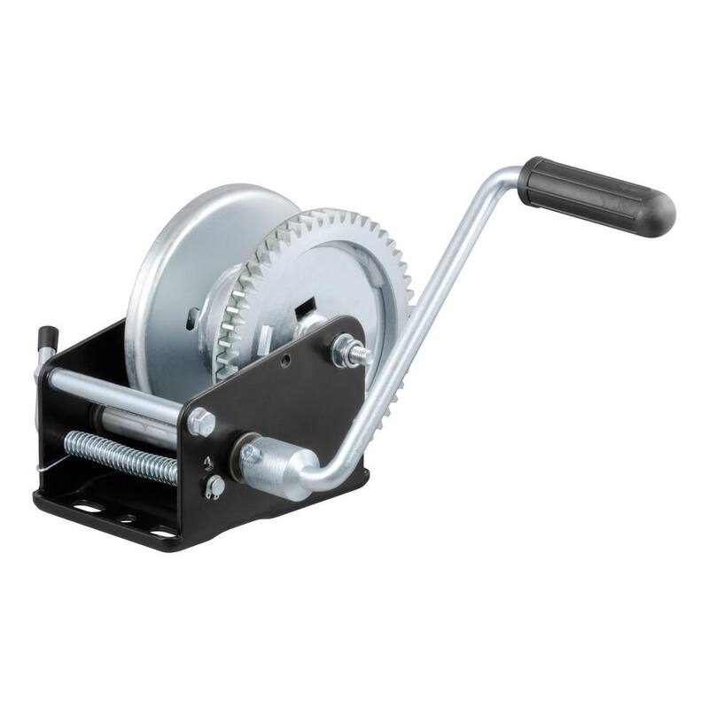 CURT Hand Crank Winch (1,700 lbs, 8" Handle) - 29427